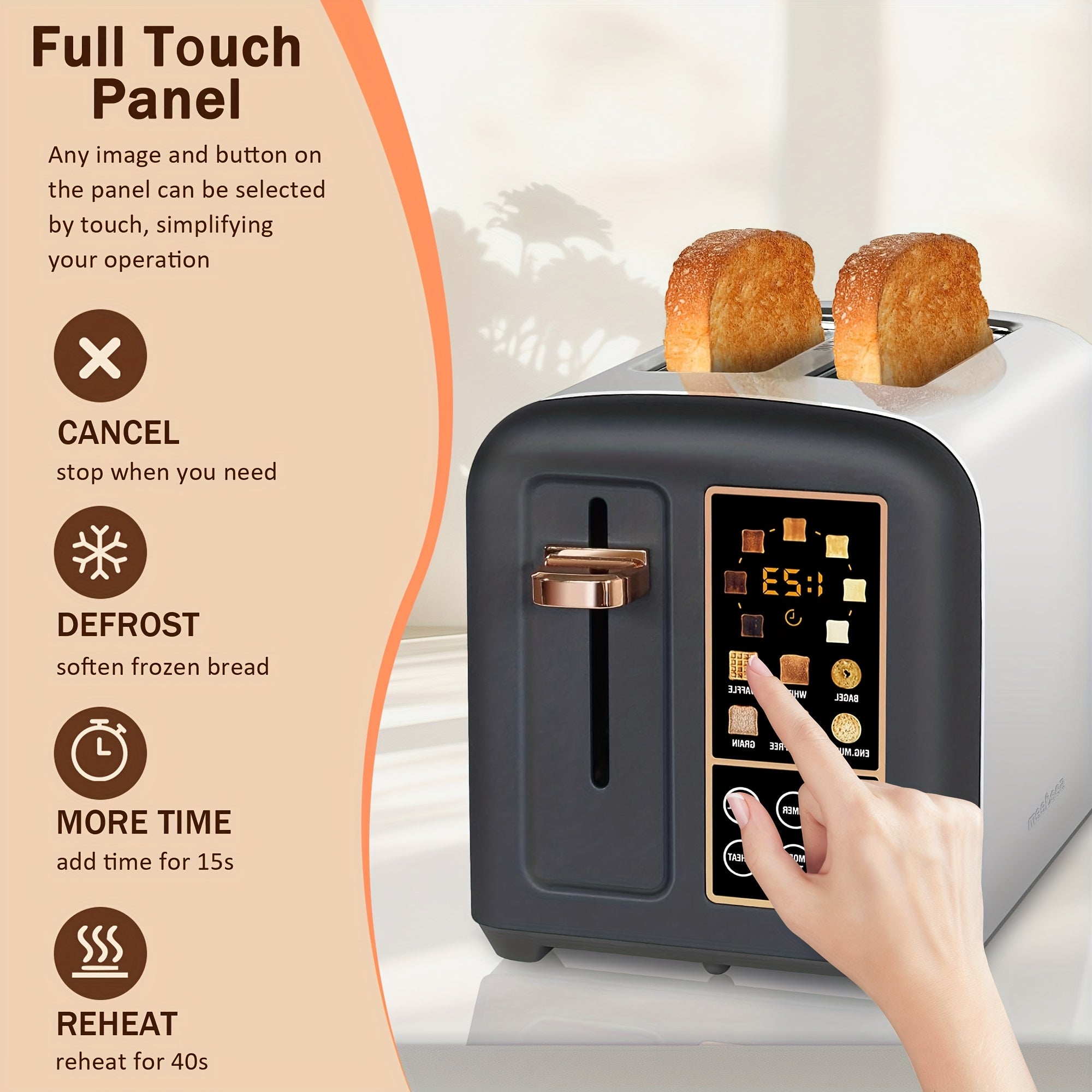๐ ToastPro 2-Slice Toaster โ Fast & Precise Breakfast Tool