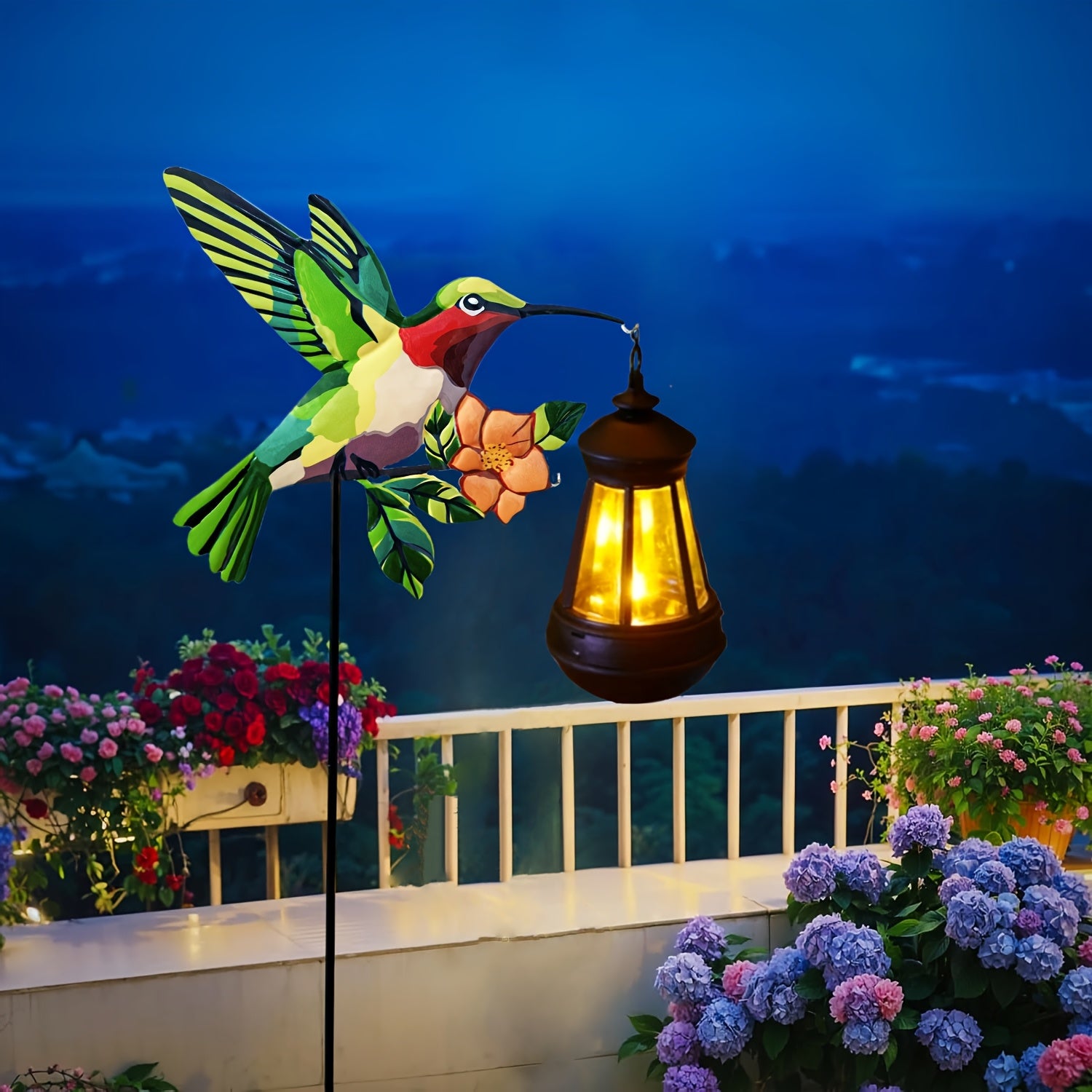 Solar-Powered Fairy Waterfall Garden Light – Magical Outdoor Hanging Kettle with Cascading LED Lights | Holiday & Garden Decoration