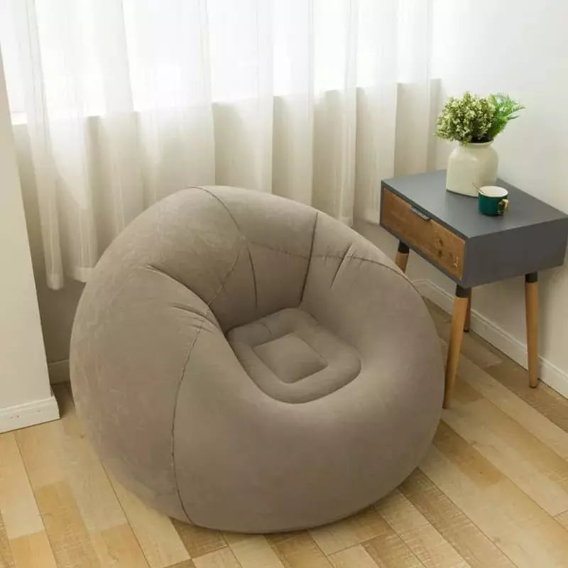 Inflatable Round Inflatable Pouf for Living Room