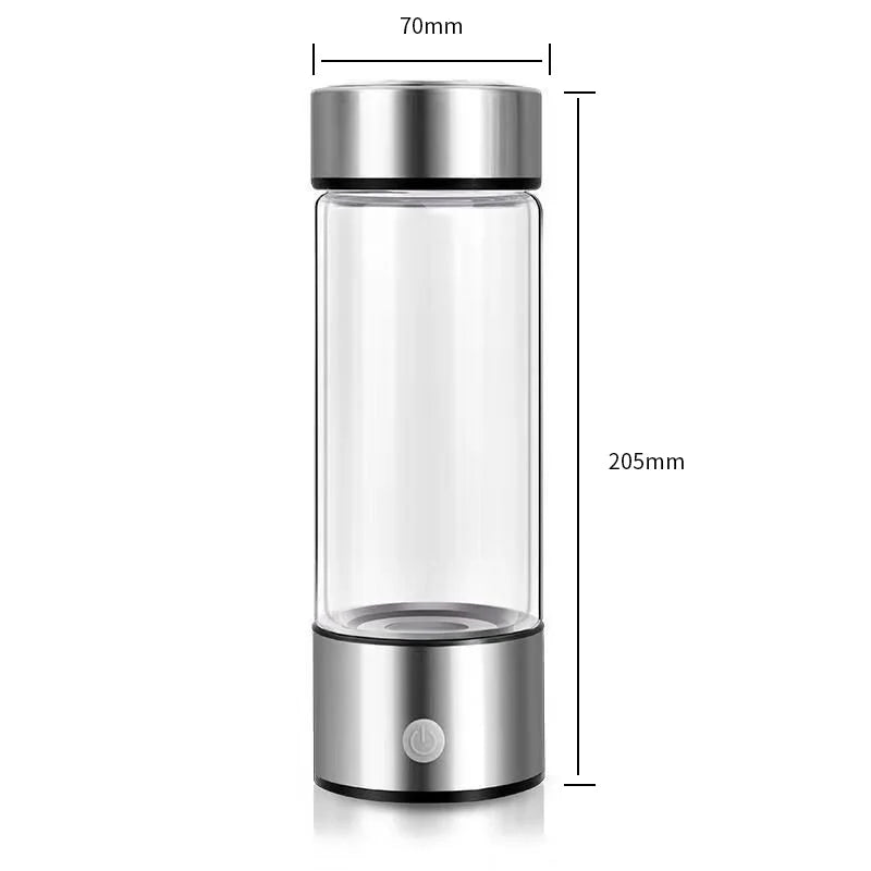 Portable Hydrogen Water Bottle – USB Rechargeable & Titanium Filter