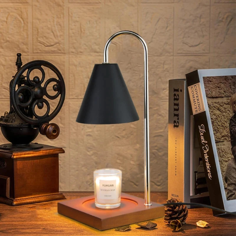 Candle Warmer Lamp with Timer Dimming Melting Wax Table Lamp Home Bedroom Decor Nightlight Creative Aromatherapy Desk Light Gift