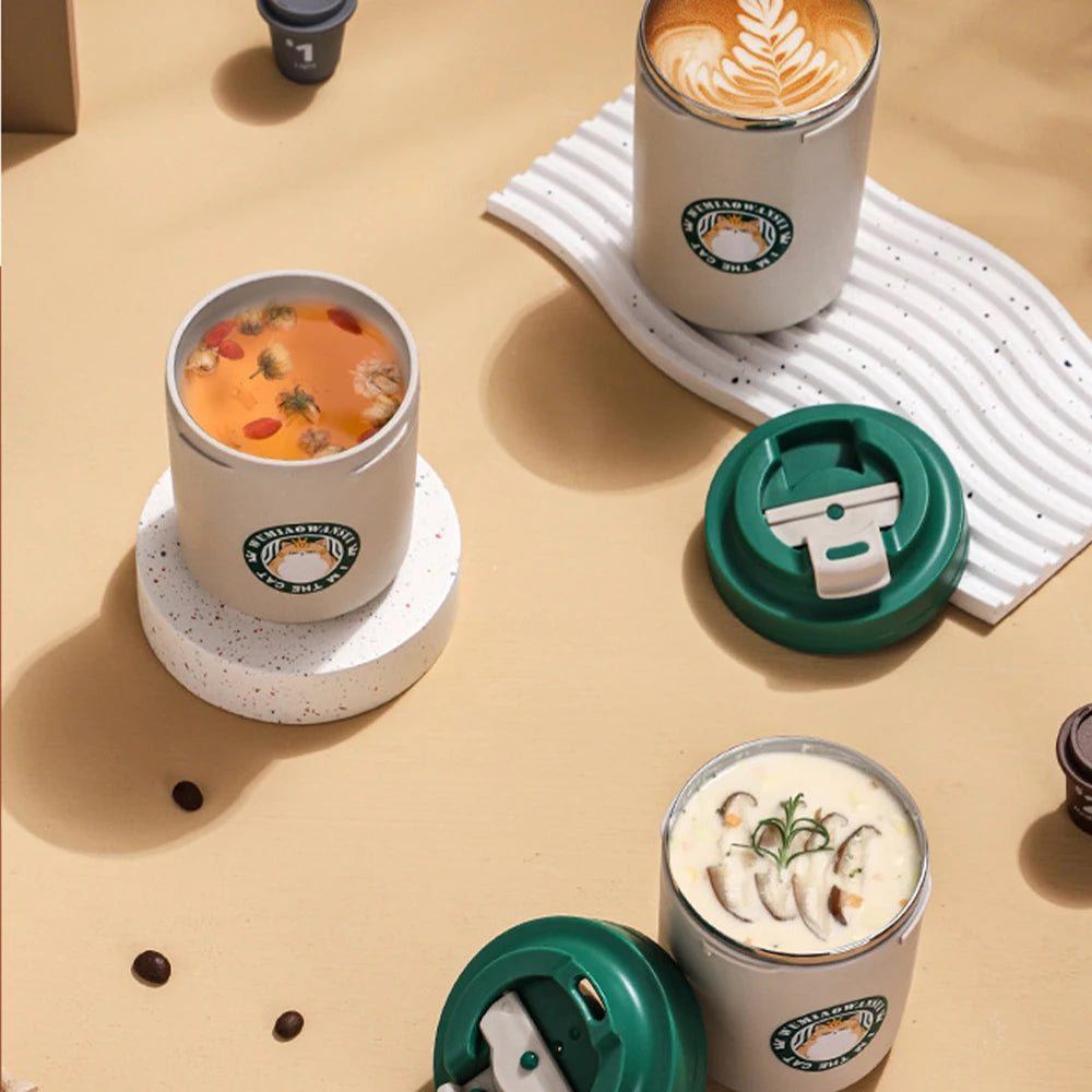 ThermoSip – Stainless Steel Coffee Mug with Lid