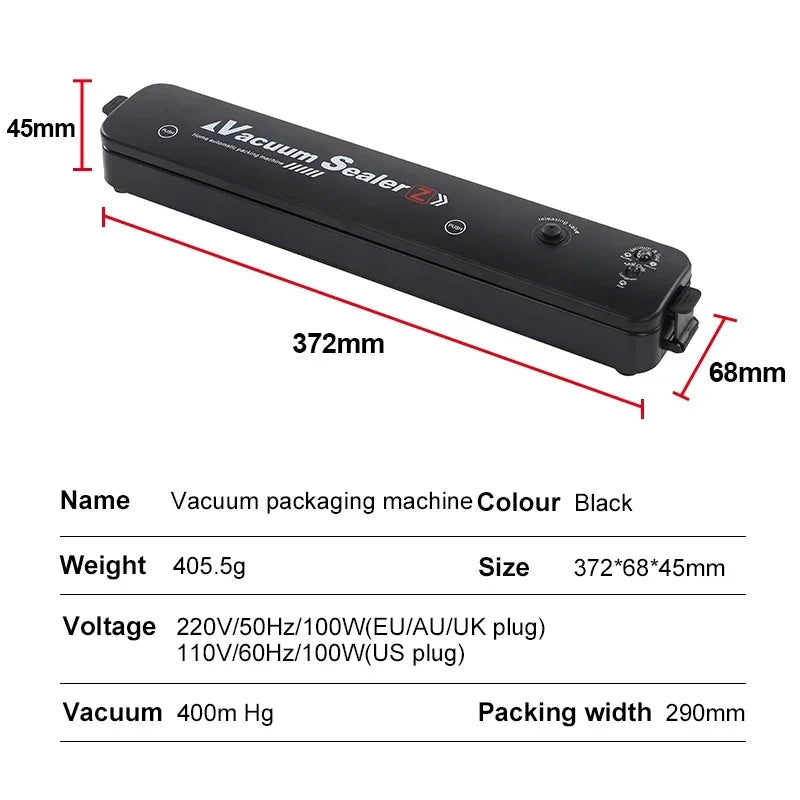 FreshLock™ Electric Vacuum Sealer – Preserve Fresher, Save Longer!