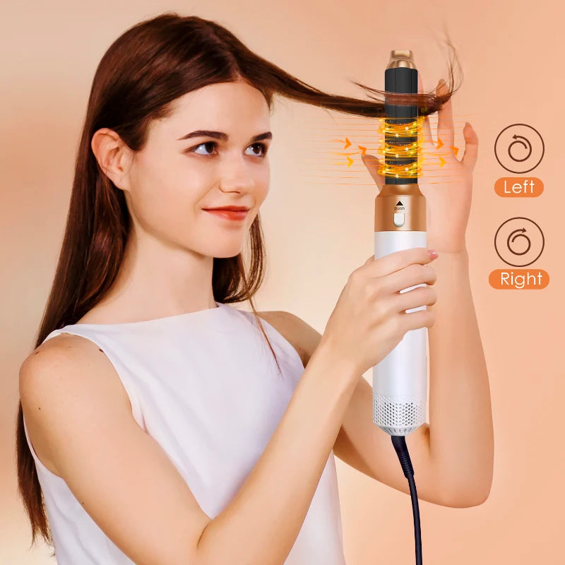 5 in 1 Hair Dryer Hot Comb Set Professional Curling Iron Hair Straightener