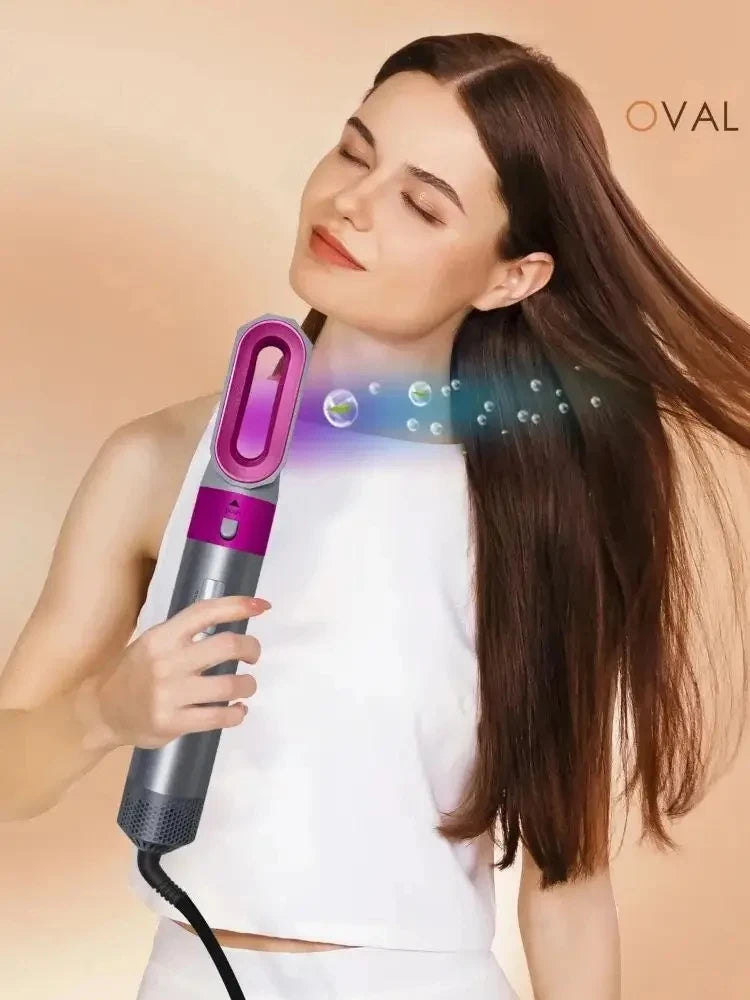 5 in 1 Hair Dryer Hot Comb Set Professional Curling Iron Hair Straightener