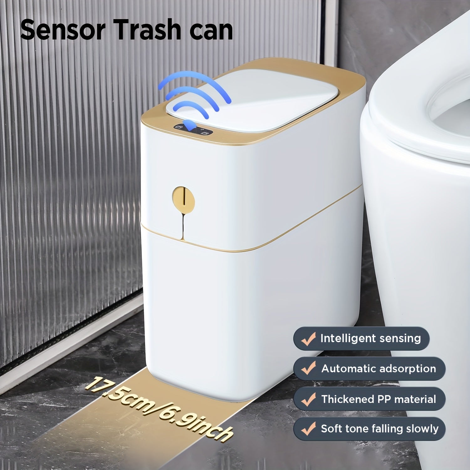 Touch-Free Motion Sensor Trash Can