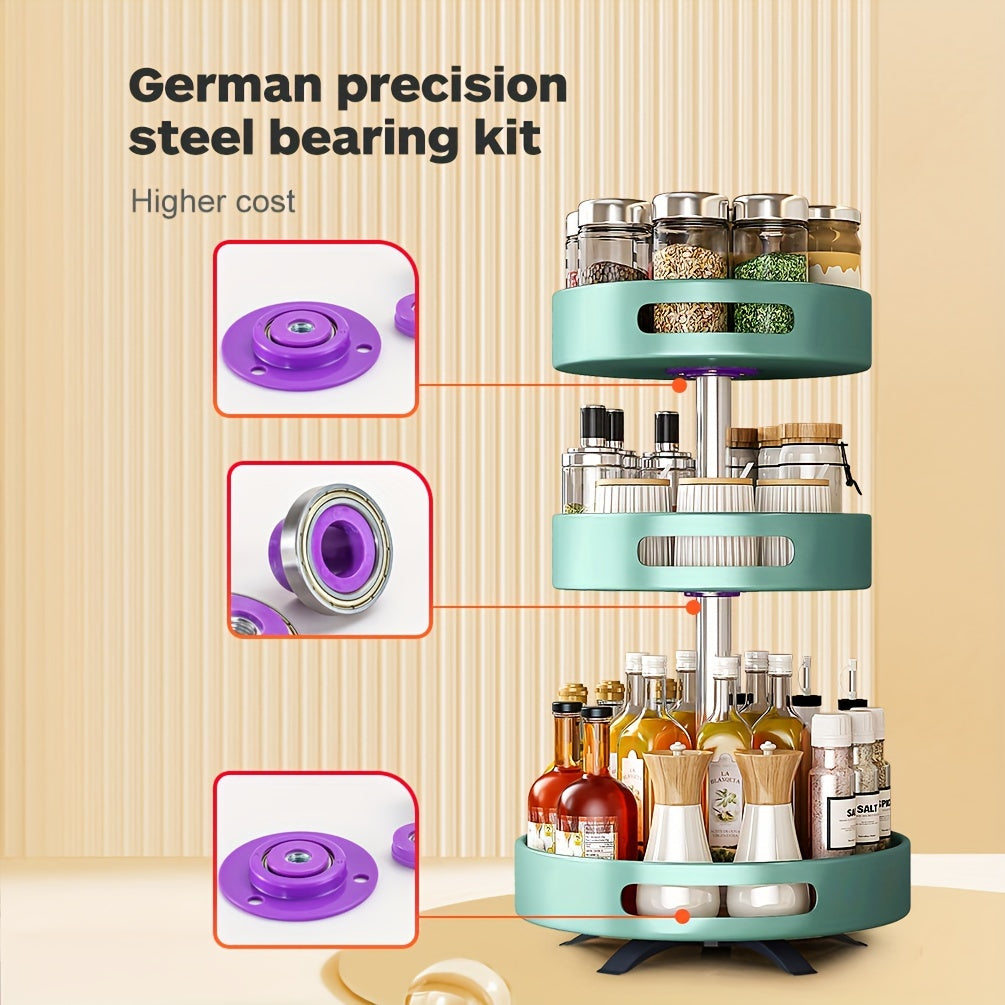 🧂 CornerSpice – Rotating Double-Layer Spice Rack