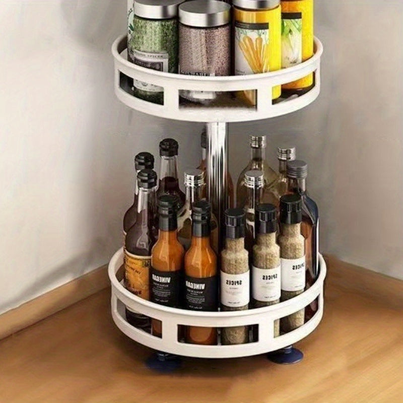 🧂 SpiceTurn – 3-Layer Rotating Seasoning Rack