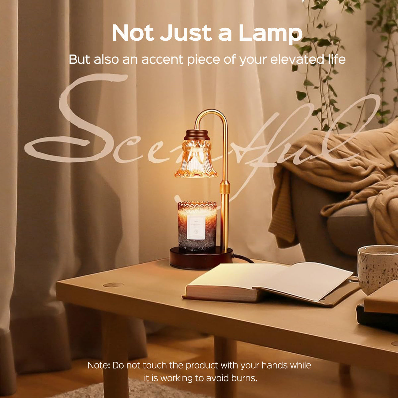 GlowLuxe – 2pcs Vintage Candle Warmer Lamps