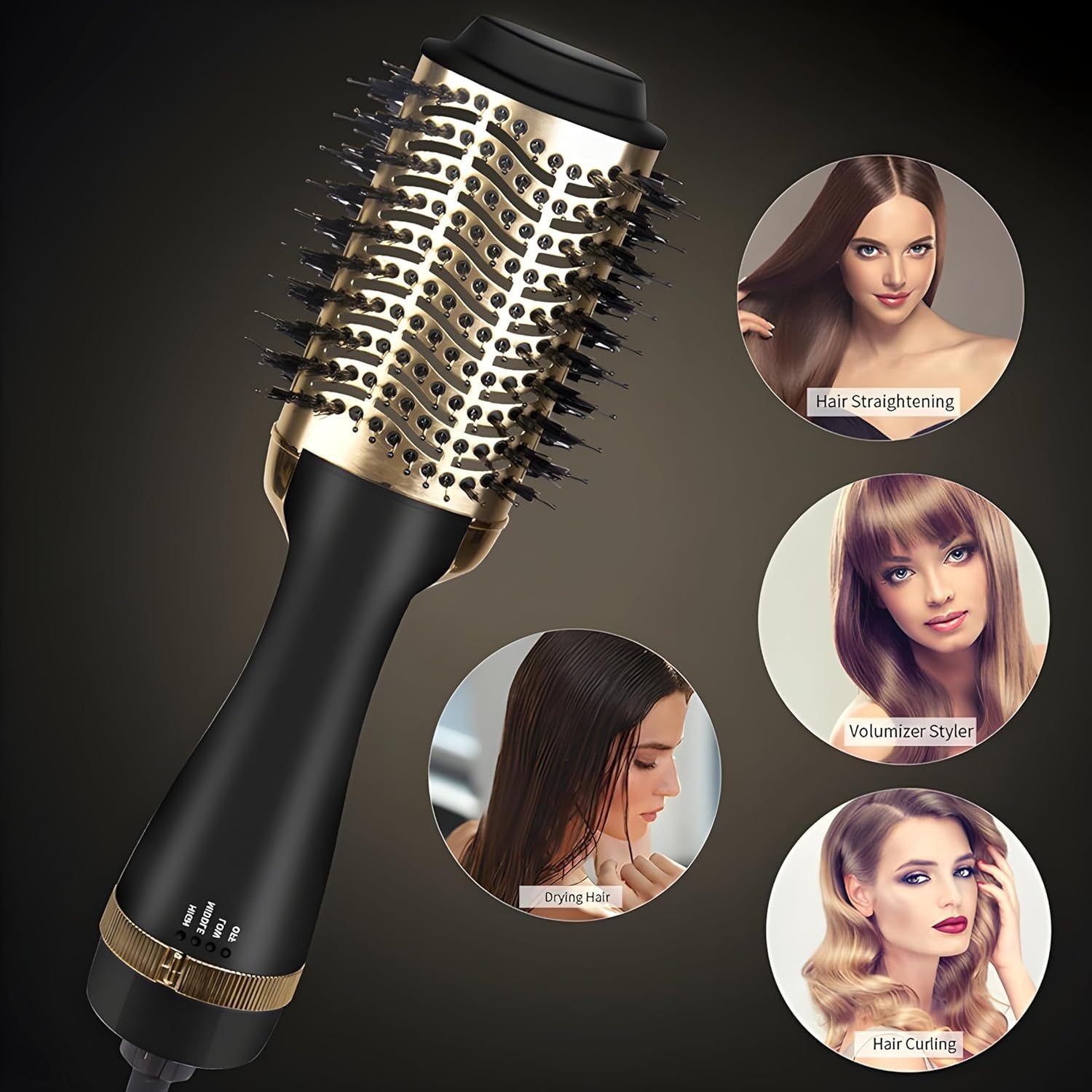 4-in-1 Hot Air Brush & Curling Iron