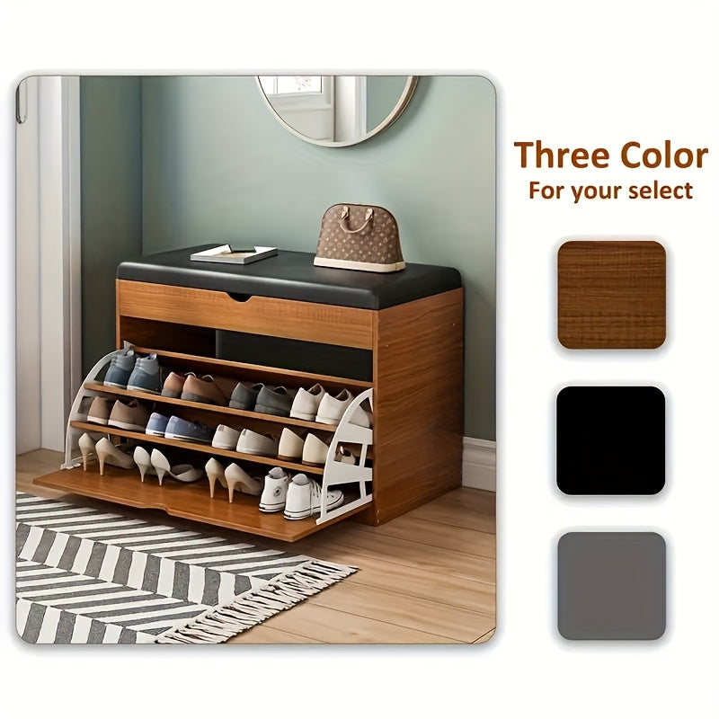 Shoe Rack With Bench and Drawers