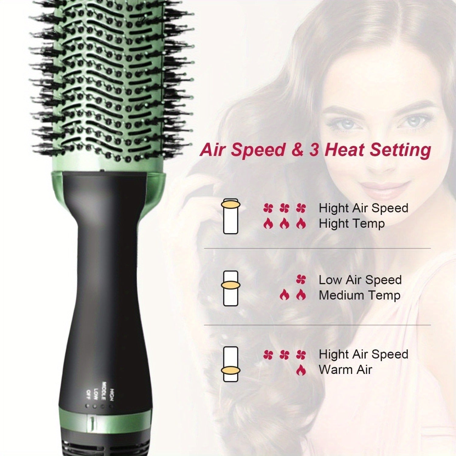 4-in-1 Hot Air Brush & Curling Iron