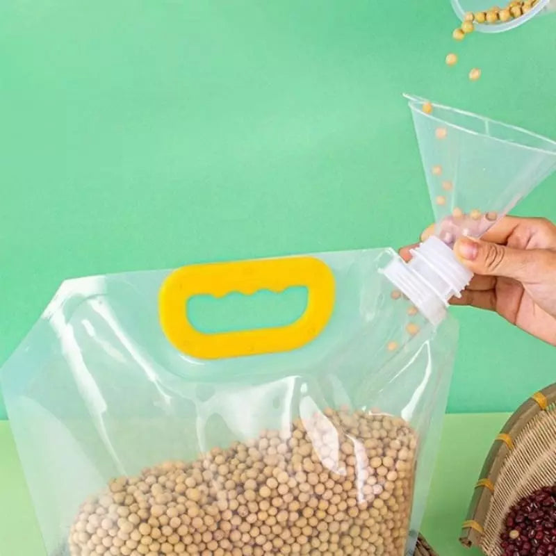 Kit 10 Bolsas de Almacenamiento Dispensador de Alimentos