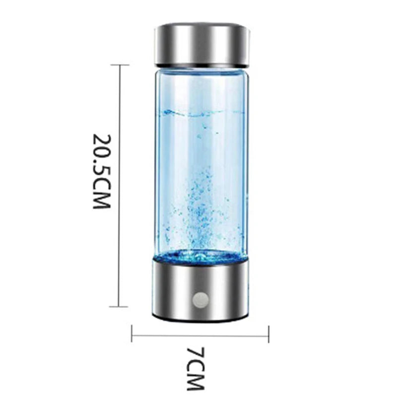 Portable Hydrogen Water Bottle – USB Rechargeable & Titanium Filter