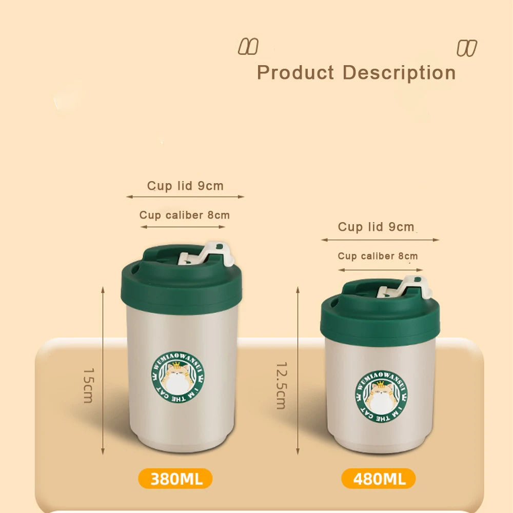 ThermoSip – Stainless Steel Coffee Mug with Lid