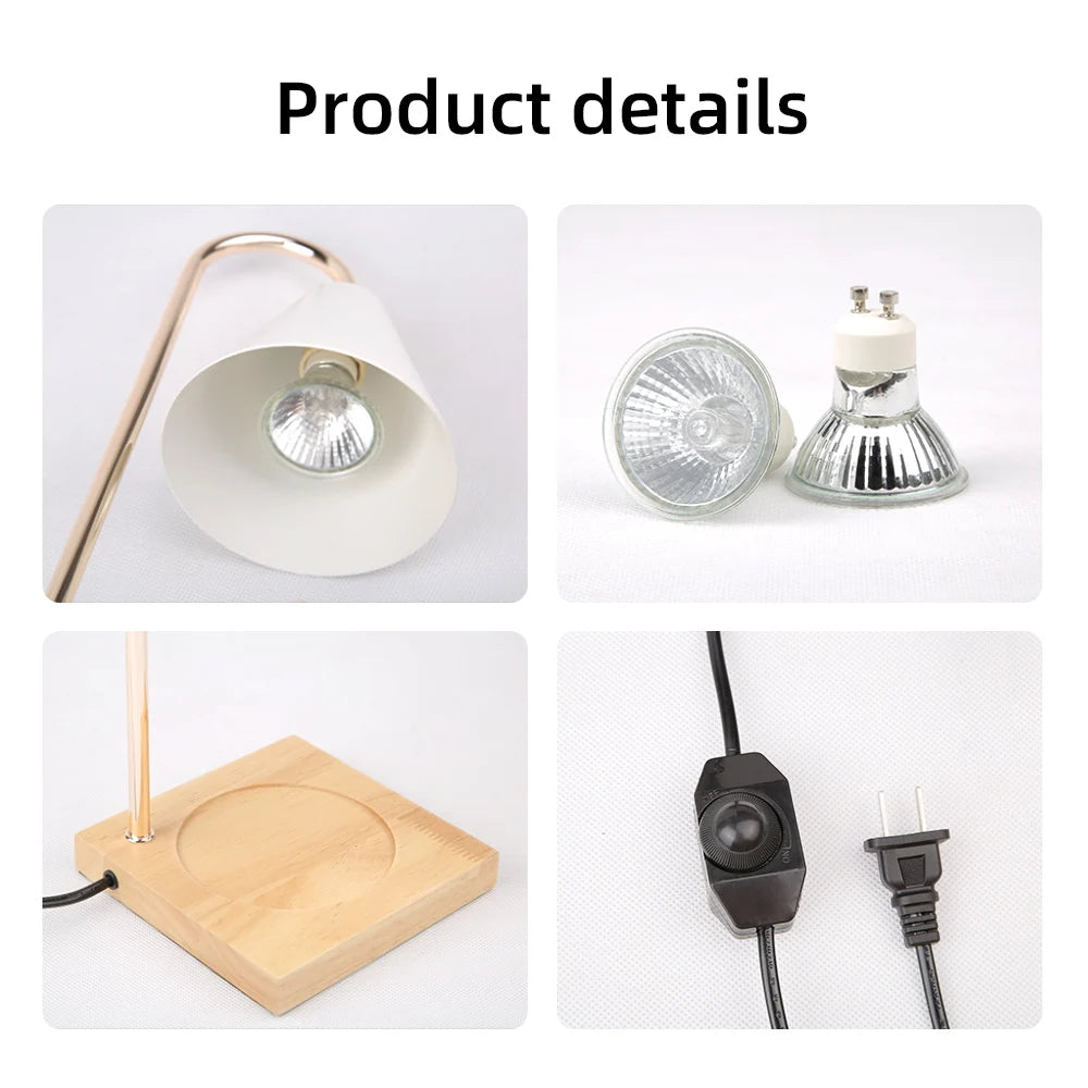 Candle Warmer Lamp with Timer Dimming Melting Wax Table Lamp Home Bedroom Decor Nightlight Creative Aromatherapy Desk Light Gift