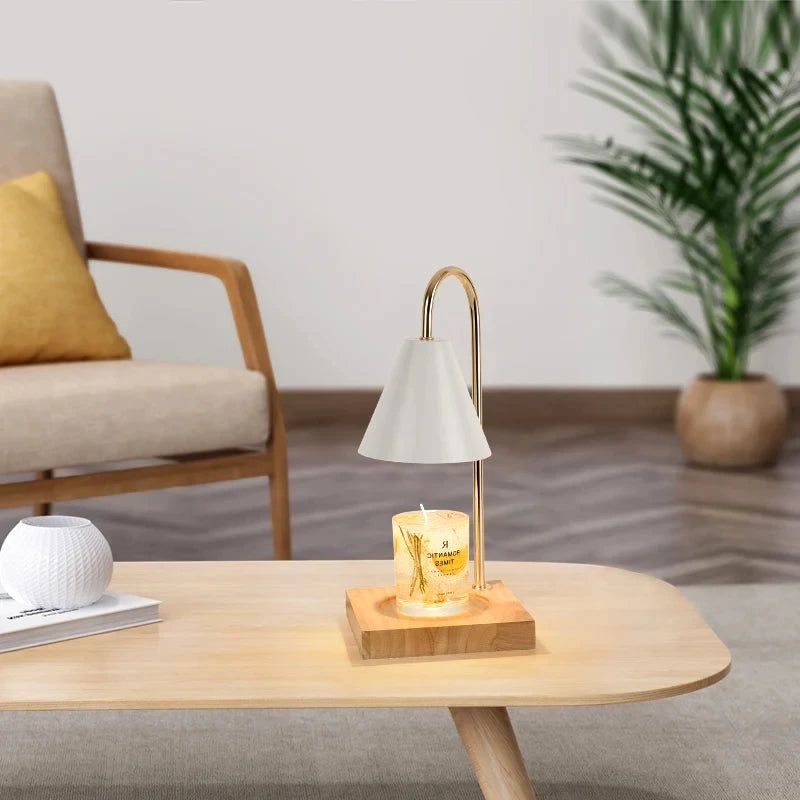 Candle Warmer Lamp with Timer Dimming Melting Wax Table Lamp Home Bedroom Decor Nightlight Creative Aromatherapy Desk Light Gift