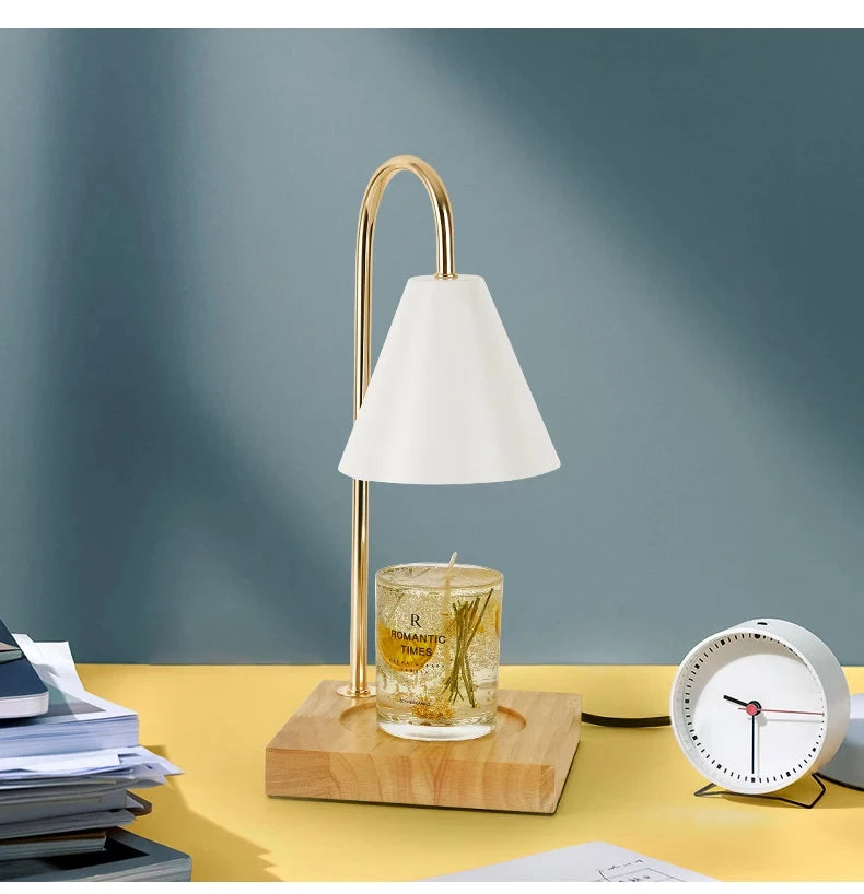 Candle Warmer Lamp with Timer Dimming Melting Wax Table Lamp Home Bedroom Decor Nightlight Creative Aromatherapy Desk Light Gift