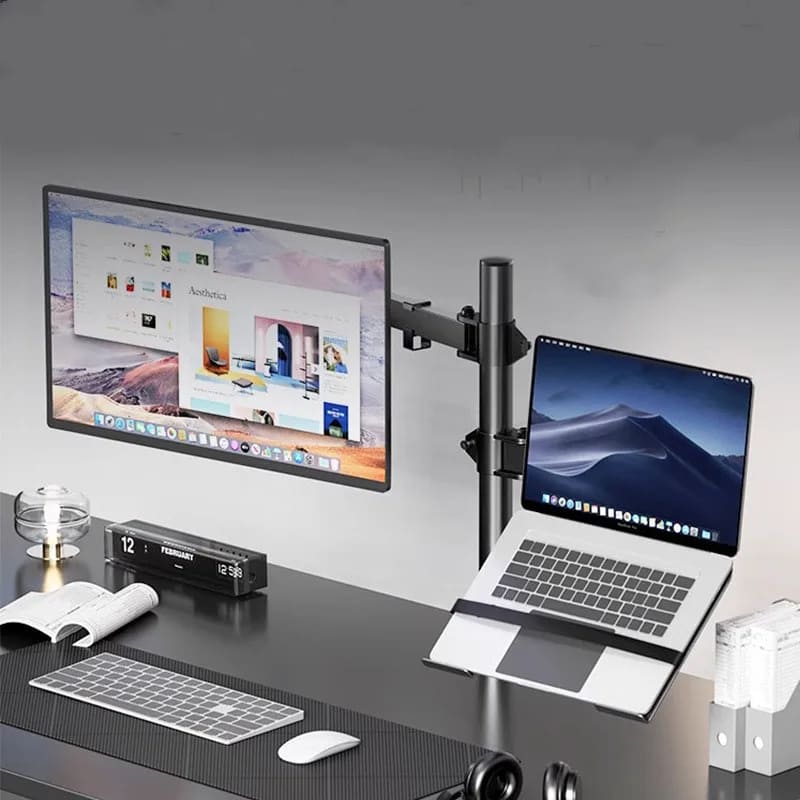 Soporte Monitor y Portátil Articulado para Mesa