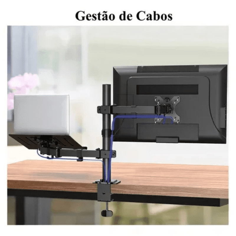 Soporte Monitor y Portátil Articulado para Mesa