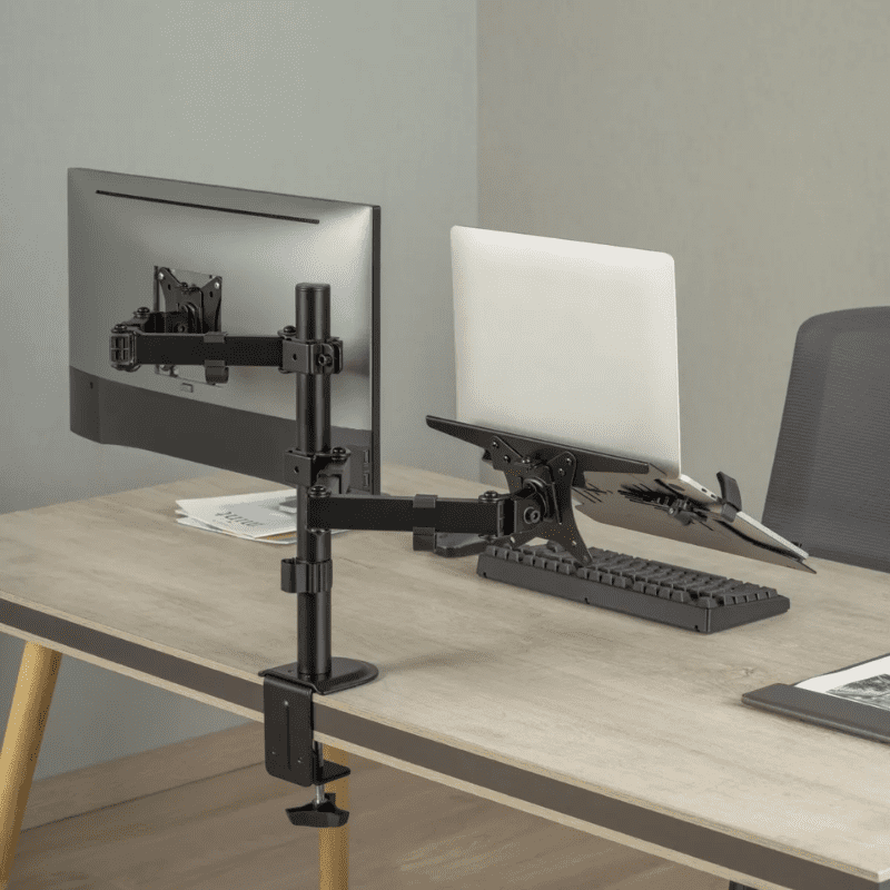 Soporte Monitor y Portátil Articulado para Mesa