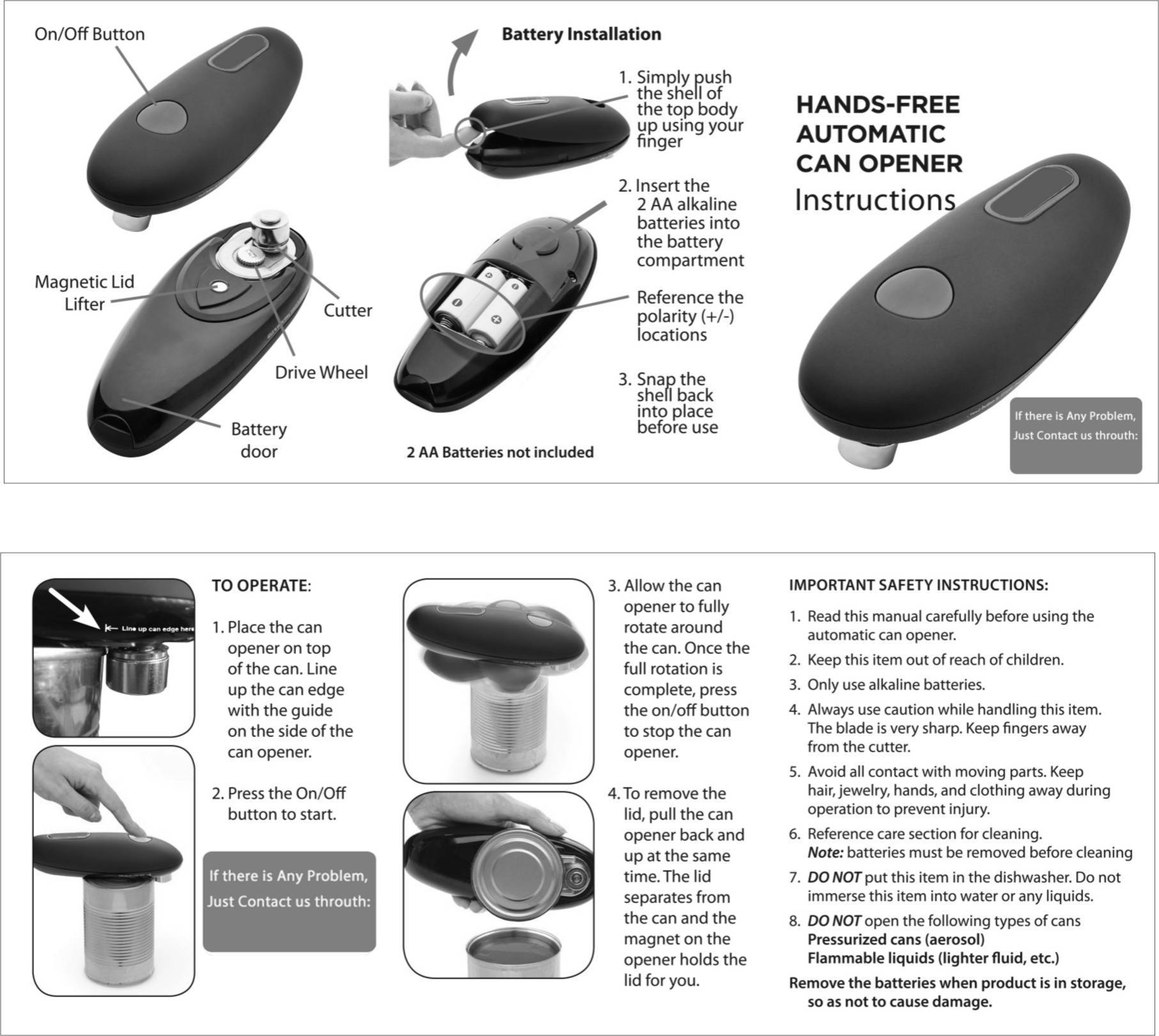 Can Opener-Electric  Automatic - The ultimate hands-free